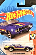 Load image into Gallery viewer, Hot Wheels 2021 '71 Plymouth Road Runner Blue #209 Muscle Mania 3/10 New