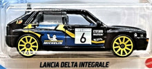 Load image into Gallery viewer, Hot Wheels 2021 Lancia Delta Integrale #51 Black Baja Blazers 6/10 New Long Card