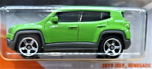 Load image into Gallery viewer, Matchbox 2020 2019 Jeep Renegade Green #1 MBX City New Long Card