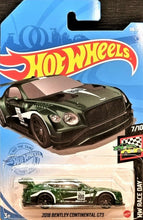Load image into Gallery viewer, Hot Wheels 2021 2018 Bentley Continental GT3 Racing Green #133 HW Race Day 7/10