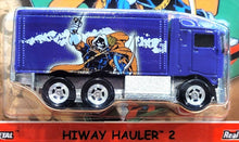 Load image into Gallery viewer, Hot Wheels 2021 Hiway Hauler 2 Purple Pop Culture Marvel 4/5 New - Taskmaster
