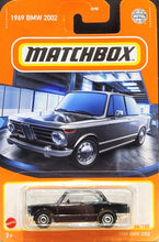 Load image into Gallery viewer, Matchbox 2021 1969 BMW 2002 Black MBX Showroom #84/100 New Long Card