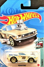 Load image into Gallery viewer, Hot Wheels 2021 '68 Mustang Tan #40 Tooned 3/5 New Long Card