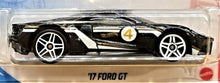 Load image into Gallery viewer, Hot Wheels 2021 '17 Ford GT Black #164 Then and Now 7/10 New Long Card