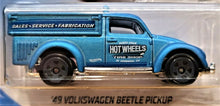 Load image into Gallery viewer, Hot Wheels 2019 '49 Volkswagen Beetle Pickup Satin Blue #47 Volkswagen 9/10 New