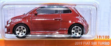 Load image into Gallery viewer, Matchbox 2021 2019 Fiat 500 Turbo Red MBX Metro #19/100 New Long Card