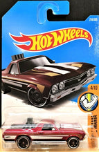 Load image into Gallery viewer, Hot Wheels 2017 '68 EL Camino Red #216 Muscle Mania 4/10 New Long Card