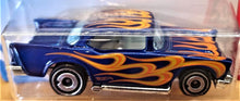 Load image into Gallery viewer, Hot Wheels 2019 '57 Chevy Dark Blue #9 HW Flames 6/10 New Long Card