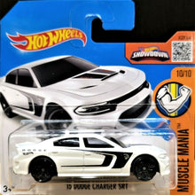 Load image into Gallery viewer, HOT WHEELS 2016 '15 DODGE CHARGER SRT WHITE #130 MUSCLE MANIA 10/10 NEW