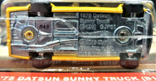 Load image into Gallery viewer, Hot Wheels 2020 '75 Datsun Sunny Truck (B120) Yellow Japan Historics 3 4/5 New