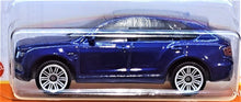 Load image into Gallery viewer, Matchbox 2021 '18 Bentley Bentayga Deep Blue MBX Metro #9/100 New Long Card