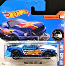Load image into Gallery viewer, Hot Wheels 2017 2005 Ford Mustang Blue #280 HW Race Team 1/5 New