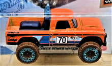 Load image into Gallery viewer, Hot Wheels 2021 '70 Dodge Power Wagon Orange #3 Baja Blazers 2/10 New Long Card