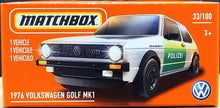 Load image into Gallery viewer, Matchbox 2021 1976 Volkswagen Golf MK1 White MBX Metro #33/100 New Sealed Box