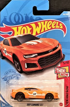Load image into Gallery viewer, Hot Wheels 2021 2017 Camaro ZL1 Orange #154 Then & Now 5/10 New Long Card
