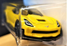 Load image into Gallery viewer, Hot Wheels 2018 Corvette C7 Z06 Convertible Yellow #98 Factory Fresh 9/10 New