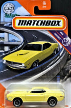 Load image into Gallery viewer, Matchbox 2020 1970 Plymouth Cuda Light Yellow #56 MBX Highway New Long Card