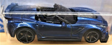 Load image into Gallery viewer, Hot Wheels 2020 '19 Corvette ZR1 Convertible Blue #144 Factory Fresh 2/10 New