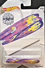 Load image into Gallery viewer, Hot Wheels 2019 Wild Thing Purple Larry Wood 50th anniversary 6/10 New Long Card