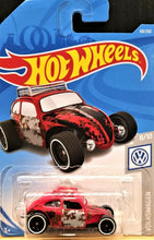 Load image into Gallery viewer, Hot Wheels 2019 Custom Volkswagen Beetle Red #69 Volkswagen 8/10 New Long Card