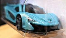 Load image into Gallery viewer, Hot Wheels 2020 McLaren P1 Turquoise #149 HW Exotics 9/10 New Long Card