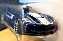 Load image into Gallery viewer, Hot Wheels 2018 Corvette C7 Z06 Blue #339 Then and Now 8/10 New Long Card