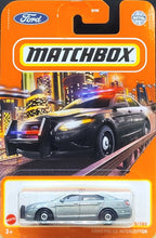 Load image into Gallery viewer, Matchbox 2021 Ford Police Interceptor Grey MBX Metro #95/100 New Long Card
