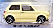 Load image into Gallery viewer, Hot Wheels 2021 Custom '70 Honda N600 Cream Yellow #187 HW J-Imports 7/10 New