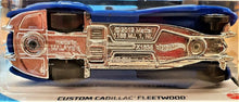 Load image into Gallery viewer, Hot Wheels 2020 Custom Cadillac Fleetwood Blue #121 Rod Squad 8/10 New Long Card