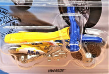 Load image into Gallery viewer, Hot Wheels 2020 HW450F Motorbike Yellow #28 Baja Blazers 8/10 New Long Card