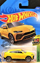 Load image into Gallery viewer, Hot Wheels 2020 '17 Lamborghini Urus Yellow #213 HW Exotics 1/10 New Long Card