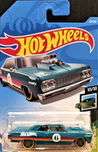 Load image into Gallery viewer, Hot Wheels 2019 '64 Chevy Chevelle SS Teal Green #62 Speed Blur 10/10 New