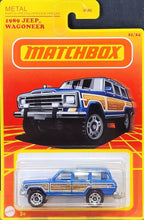 Load image into Gallery viewer, Matchbox 2021 1989 Jeep Wagoneer Blue Retro Series 21/24 New