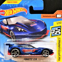 Load image into Gallery viewer, Hot Wheels 2018 Corvette C7.R Blue #152 HW Speed Graphics 1/10 New