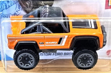 Load image into Gallery viewer, Hot Wheels 2021 Custom Ford Bronco Orange #163 Then & Now 6/10 New Long Card