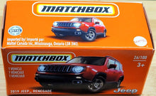 Load image into Gallery viewer, Matchbox 2021 2019 Jeep Renegade Red #26/100 MBX Off-Road New Sealed Box