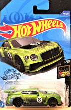 Load image into Gallery viewer, Hot Wheels 2020 2018 Bentley Continental GT3 Green #246 Nightburnerz 1/10 New