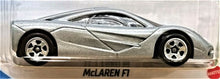 Load image into Gallery viewer, Hot Wheels 2021 McLaren F1 Silver #235 HW Exotics 8/10 New Long Card