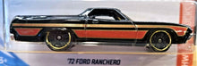 Load image into Gallery viewer, Hot Wheels 2019 '72 Ford Ranchero Black #29 HW Hot Trucks 8/10 New Long Card