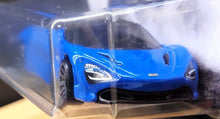 Load image into Gallery viewer, Hot Wheels 2021 McLaren 720S Blue Hot Wheels Factory 500 H.P 9/10 New