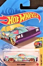 Load image into Gallery viewer, Hot Wheels 2021 '80 El Camino Sky Blue #44 HW Art Cars 3/10 New Long Card