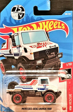 Load image into Gallery viewer, Hot Wheels 2021 Mercedes-Benz Unimog 1300 White #188 HW Rescue 1/10 New