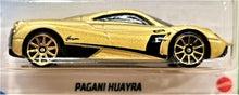 Load image into Gallery viewer, Hot Wheels 2021 Pagani Huayra Gold #244 HW Exotics 10/10 New Long Card