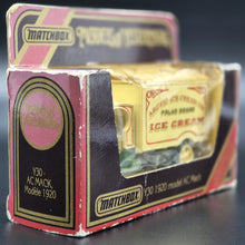 Load image into Gallery viewer, Matchbox 1920 Model Mack AC White/Green Arctic Polar Brand Ice Cream Models Of Yesteryear Y-30
