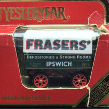 Load image into Gallery viewer, Matchbox 1922 Foden &#39;C&#39; Type Steam Wagon &amp; Trailer Green Fraser&#39;s Models Of Yesteryear Y-27

