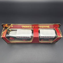 Load image into Gallery viewer, Matchbox 1922 Foden &#39;C&#39; Type Steam Wagon &amp; Trailer Green Fraser&#39;s Models Of Yesteryear Y-27
