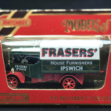 Load image into Gallery viewer, Matchbox 1922 Foden &#39;C&#39; Type Steam Wagon &amp; Trailer Green Fraser&#39;s Models Of Yesteryear Y-27
