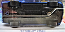 Load image into Gallery viewer, Hot Wheels 2020 &#39;68 Shelby GT500 Blue #169 HW Flames 5/10 New Long Card
