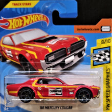 Load image into Gallery viewer, Hot Wheels 2018 &#39;68 Mercury Cougar Red #103 HW Speed Graphics 8/10 New
