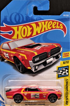 Load image into Gallery viewer, Hot Wheels 2018 &#39;68 Mercury Cougar Red #103 HW Speed Graphics 8/10 New Long Card
